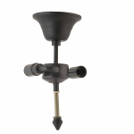 Clayre & Eef Lumilamp Hanglamp Voor Tiffanykappen 18*10*20 Cm Ijzer 5ll-96 - Zwart