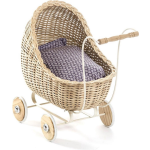 Smallstuff Rotan Poppenwagen 49 Cm