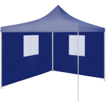 Vidaxl Partytent Met 2 Zijwanden Inklapbaar 2x2 M Staal - Azul