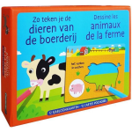 Zo teken je de dieren van de boerderij / Dessine les animaux de la ferme