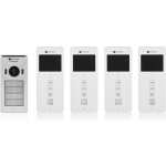 Smartwares Dic-22142 Video Intercom Systeem Voor 4 Appartementen - Blanco