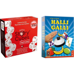 999Games Spellenbundel - Dobbelspel - 2 Stuks - Rory's Story Cubes Heroes & Halli Galli