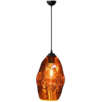 BES LED Led Hanglamp - Meteorum - Ovaal - Koper Glas - E27