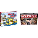 Hasbro Spellenbundel - Bordspel - 2 Stuks - Wie Is Het? & Monopoly Valsspelereditie