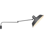BES LED Led Wandlamp - Wandverlichting - Trion Bolan - E27 Fitting - Rond - Mat - Aluminium - Zwart