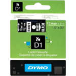 Dymo Authentieke D1 Labels-Wit (12 mm x 7 m) - Zwart