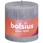 Bolsius Stompkaars Frosted Lavender Ø100 Mm - Hoogte 10 Cm - Grijs/lavendel - 62 Branduren - Paars