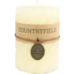 Countryfield Stompkaars Met Ribbel Crème Ø7 Cm Hoogte 7,5 Cm