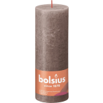 Bolsius Stompkaars Rustic Taupe Ø68 Mm - Hoogte 19 Cm - Taupe - 85 Branduren - Bruin