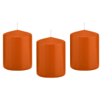 Trend Candles 8x Cilinderkaarsen/stompkaarsen 6 X 8 Cm 29 Branduren - Stompkaarsen - Oranje