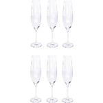 4Goodz Christine 6 Stuks Klassieke Kristalglas Champagne Flutes - 260 Ml