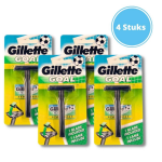 Gillette Goal Stainless Razor - Met Mesjes - 4 Stuks