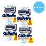 Gillette Skinguard Sensitive Scheermesjes - Mannen - 8 Stuks - 4 Stuks