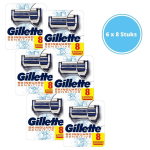 Gillette Skinguard Sensitive Scheermesjes - Mannen - 8 Stuks - 6 Stuks