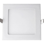 BES LED Led Downlight Slim - Inbouw Vierkant 18w - Natuurlijk Wit 4200k - Mat Wit Aluminium - 225mm