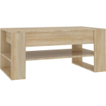 Vidaxl Salontafel 102x55x45 Cm Bewerkt Hout Sonoma Eikenkleurig - Marrón