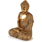 Arte r Boeddha Beeld Polyresin Goud Zittend 33 Cm Voor Binnen - Beeldjes