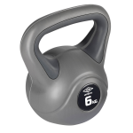 Umbro Kettlebell 4kg - Instapgewicht Vrouw - Beginner - Kunststof Gewicht - Grijs