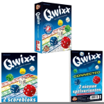 White Goblin Games Spellenbundel - 3 Stuks - Dobbelspel - Qwixx & 2 Extra Scoreblocks & Qwixx Connected