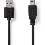 Nedis Kabel USB 2.0 | A male - Mini 5-pins male | 1,0 m | - Zwart