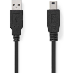 Nedis USB 2.0-Kabel | A Male - Mini 5-Pins Male | 5,0 m | - Zwart