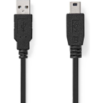 Nedis USB 2.0-Kabel | A Male - Mini 5-Pins Male | 3,0 m | - Zwart