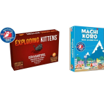 White Goblin Games Spellenbundel - Kaartspel - 2 Stuks - Exploding Kittens & Machi Koro Basisspel