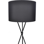 vidaXL Lampenkap voor vloerlamp met hoge standaard - Negro