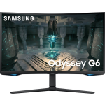 Samsung Monitor Gaming Smart curvo Odyssey G6 32" - Black, Black - Zwart