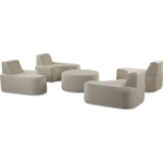 Beliani Fabro - Loungeset--polyester - Grijs