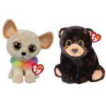 ty - Knuffel - Beanie Buddy - Chewey Chihuahua & Kodi Bear