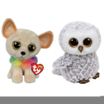ty - Knuffel - Beanie Buddy - Chewey Chihuahua & Owlette Owl