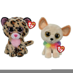 ty - Knuffel - Beanie Buddy - Livvie Leopard & Chewey Chihuahua
