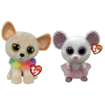 ty - Knuffel - Beanie Buddy - Chewey Chihuahua & Nina Mouse