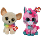 ty - Knuffel - Beanie Buddy - Chewey Chihuahua & Gumball Unicorn