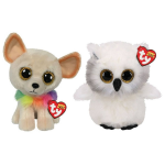 ty - Knuffel - Beanie Buddy - Chewey Chihuahua & Austin Owl