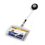 Huismerk Durable Kaarthouder - 5,4 X 8,7 Cm - Inclusief Badge Reel - 25 Stuks
