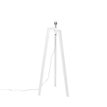 QAZQA Moderne vloerlamp wit zonder kap - Puros