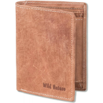 Wild Nature Hoge Billfold Portemonnee Leer Cognac - Bruin