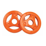 Tunturi Aerobic Schijven 0.5 kg Rubber (30 mm) 2 stuks - Oranje