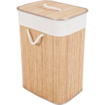 Songmics - Bamboe Opbergmand/ Wasmand - 72l - Naturel - Bruin