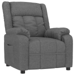 Vidaxl Fauteuil Verstelbaar Stof Donker - Grijs