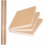 Duni 2x Stuks Rollen Kaftpapier/verzendpapier - 500 X 70 Cm Kaftpapier - Bruin