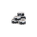 Beta Collection 36 rollen of plakband met logo. 9589B/36 - Wit