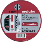 Metabo Slijpschijven set ,115mm x 1mm x 22.23mm ,10 stuks | 616358000