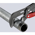 Knipex Pijptang S-vormig grijs poedergelakt 420 mm