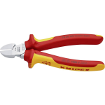 Knipex Zijsnijtang verchroomd ge‹soleerd met meer-componentengrepen, VDE-getest 160 mm