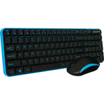 Qware - Office - draadloos - toetsenbord - muis - combo - Waterford - blauw - Qwerty