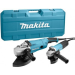 Makita DK0053G Haakse slijper set GA9020 + 9558HNRG in koffer