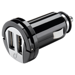 Universele Autolader Dual Micro-USB - Zwart